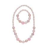 Great Pretenders Pinky Pearl Necklace and Bracelet Set