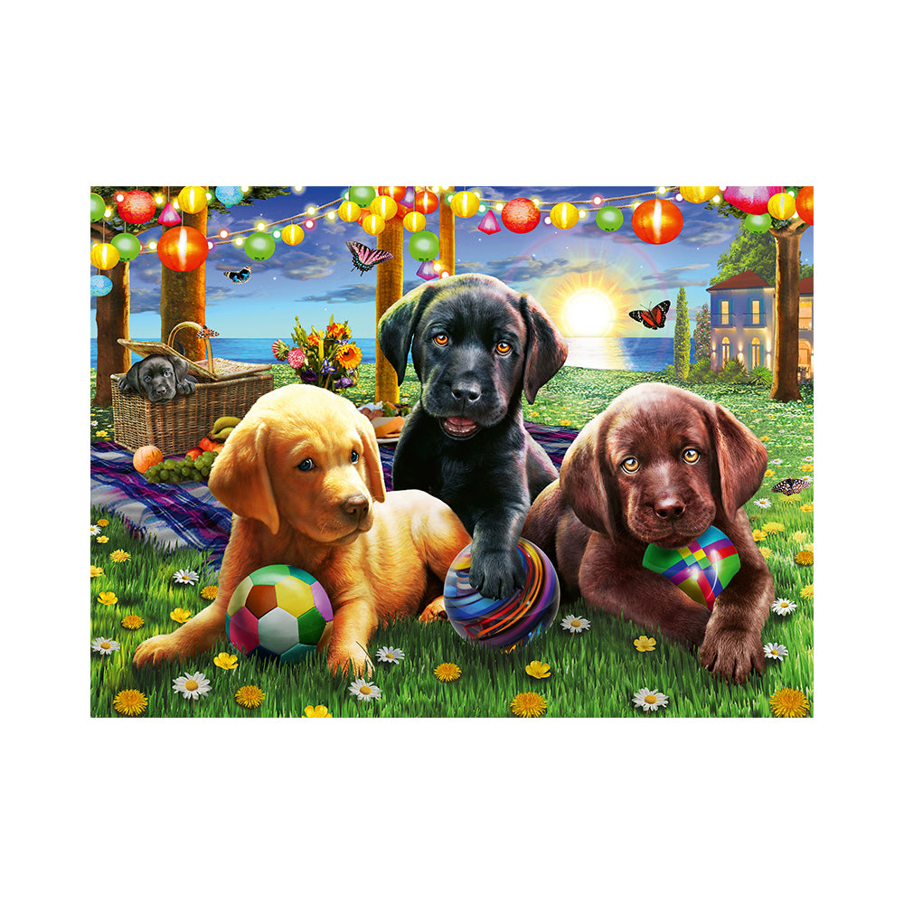 Puppy Picnic 100pc Puzzle