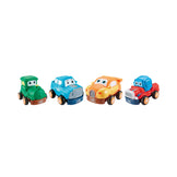 Mastermind Toys Baby Pull Back Character Cars 4pk