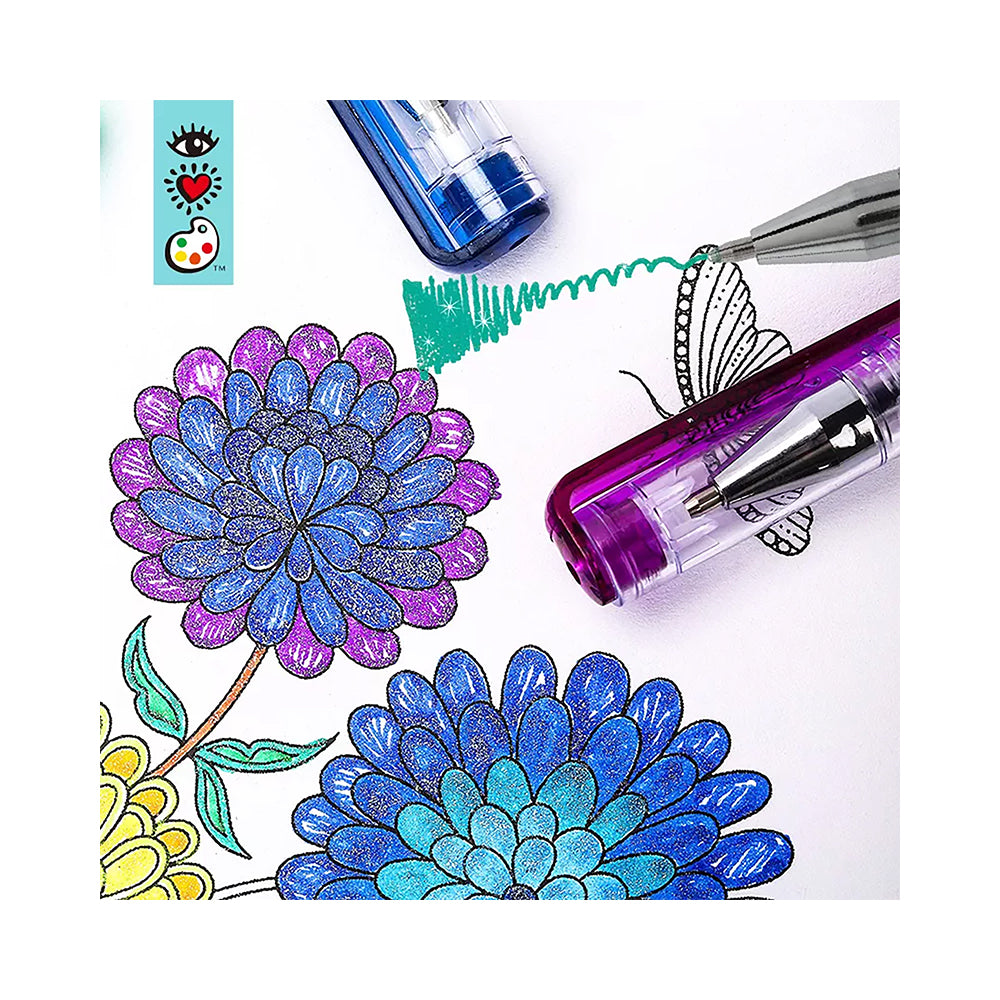 Amazon.com: Topsnova Pens, Glitter Gel Pen Set, Glitter Gel Pens for Adult  Coloring Book, Multicolor Gel Pens Glitter Markers No Fading, Topsnova  Glitter Gel Pens for Drawing Writing Doodling (18Color+18Refill) : Office