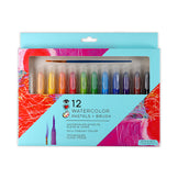 iHeartArt Watercolour Pastels + Brush 12pk