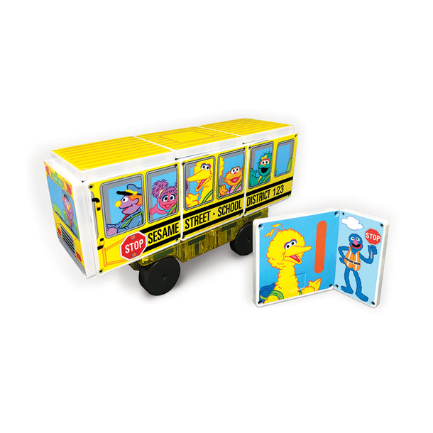 Magna-Tiles Structures: Sesame Street School Bus