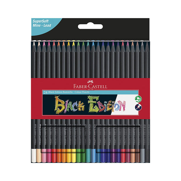 Faber-Castell Black Edition Colour Pencils 24pk