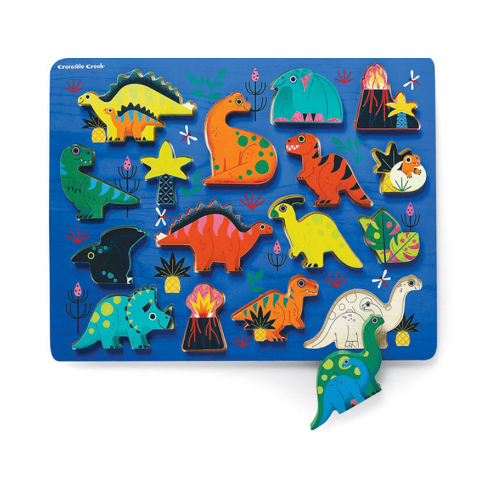 Crocodile Creek Puzzle Playset Dinosaurs