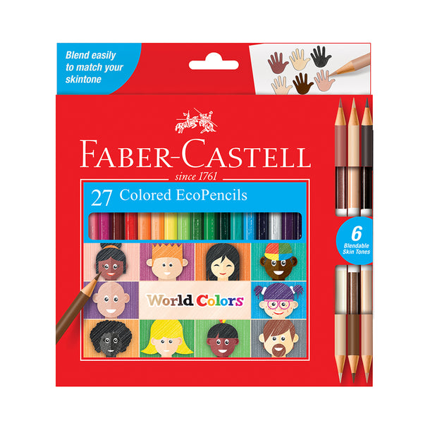 Faber-Castell World Colours Coloured EcoPencils 27pk