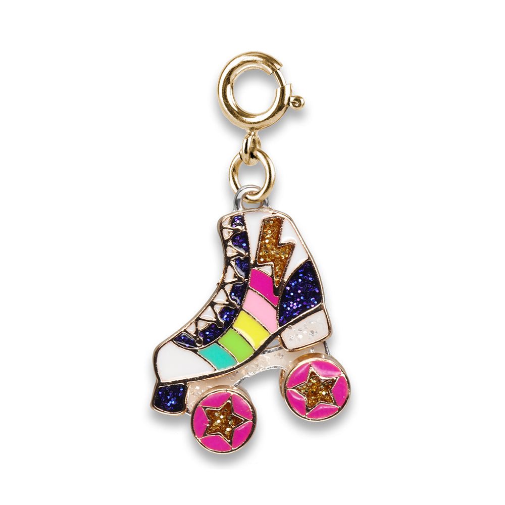 Gold Rollerskate Charm