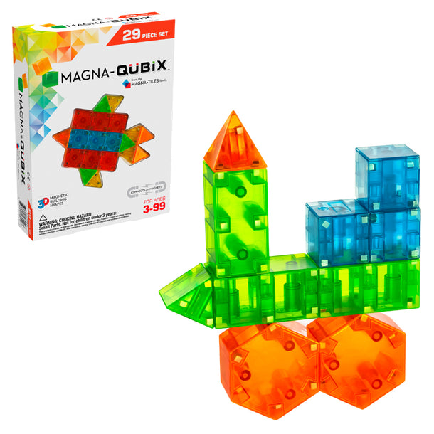 MAGNA-QUBIX® 29-Piece Magnetic Construction Set, From MAGNA-TILES®, The ORIGINAL Magnetic Building B