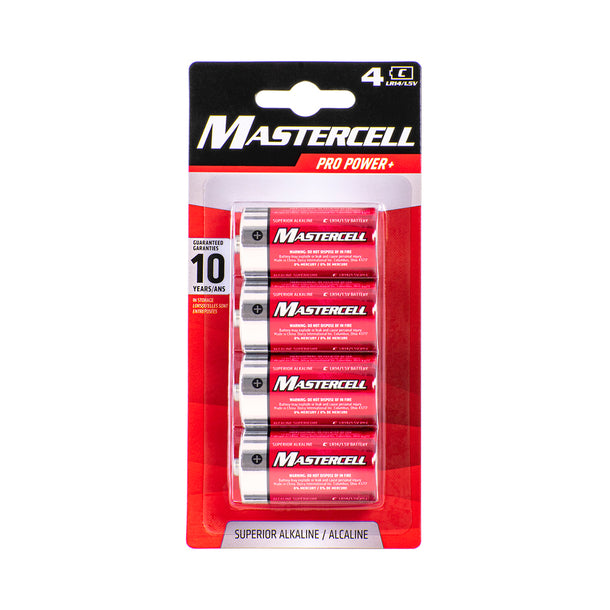 Mastercell 4  C Batteries