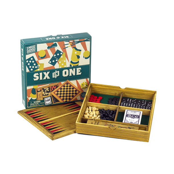 Wooden Games Workshop Six in One