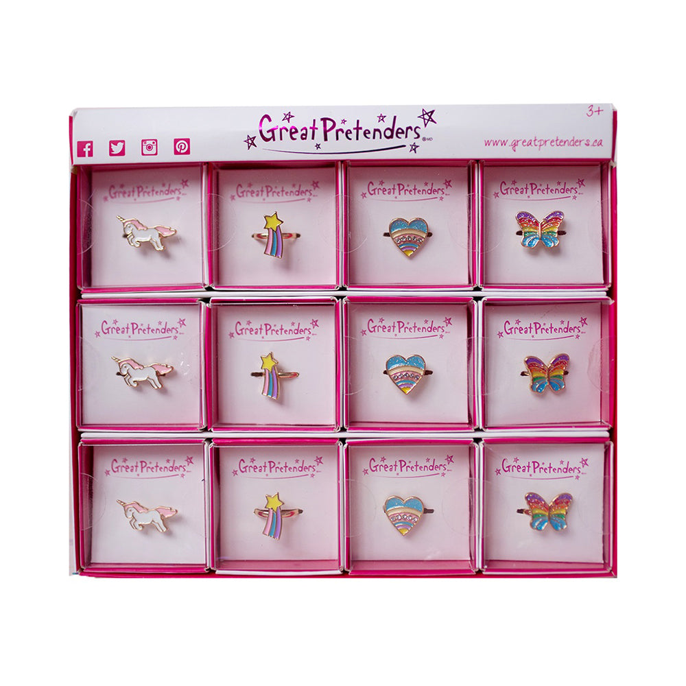 Great Pretenders Glitter Rainbow Fairy Wings For Kids – Pastel Multicolor Dress-Up & Play Wings With Marabou Trim - View #3