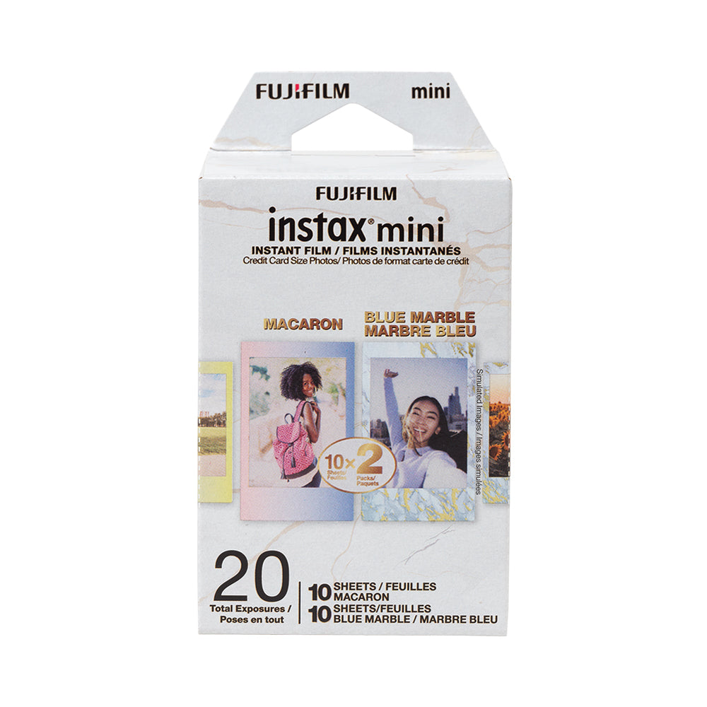 Instax Mini Instant Film Blue Marble/Macaron 20pk
