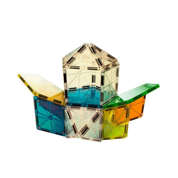 MAGNA-TILES Polygons 8-Piece Expansion Set, The ORIGINAL Magnetic Building Brand