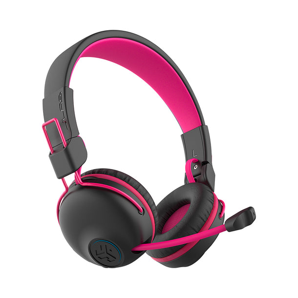 JLab JBuddies Black and Pink Kids Play Gaming Wireless Headphones 