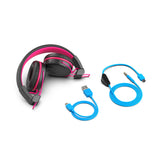 JLab JBuddies Black and Pink Kids Play Gaming Wireless Headphones 