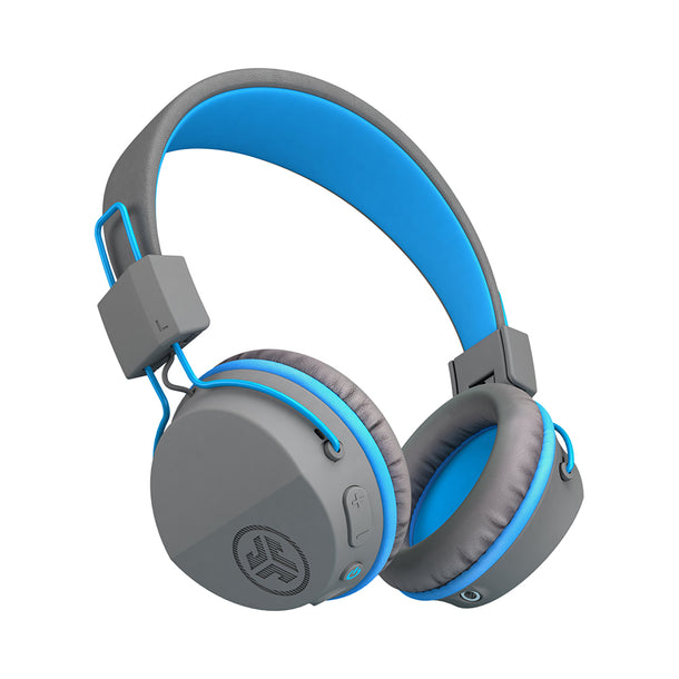 JLab JBuddies Blue and Gray Kids Studio Wireless Headphones