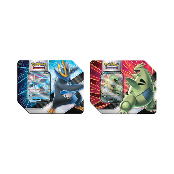 Pokémon TCG: V Strikers Tin Tyranitar V or Empoleon V