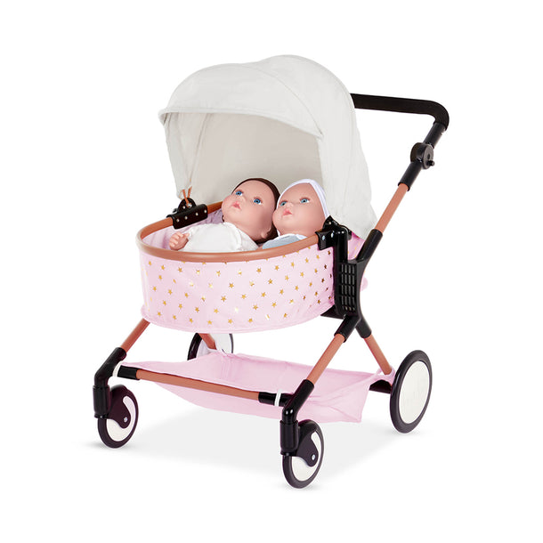 LullaBaby Double Stroller for 14” Baby Doll