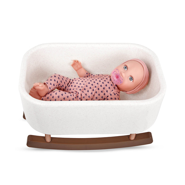 LullaBaby Rocking Bassinet for 14” Baby Doll