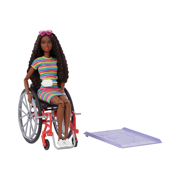 Barbie Fashionistas Doll #166 with Wheelchair & Ramp