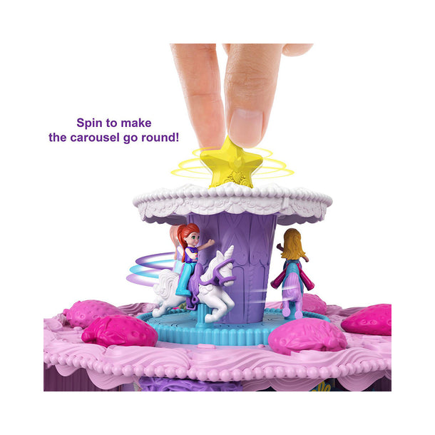 Polly Pocket Birthday Cake Countdown, Birthday Cake Shape & Package, 7 Play Areas, 25 Surprises