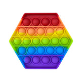 Pop Bubble-Hexagon Rainbow