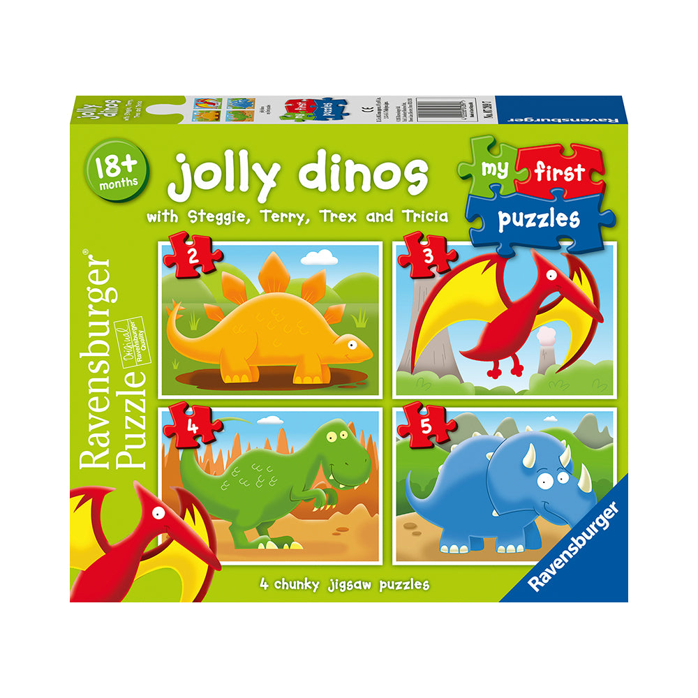 My First Puzzles Jolly Dinos 2-5pc Puzzles