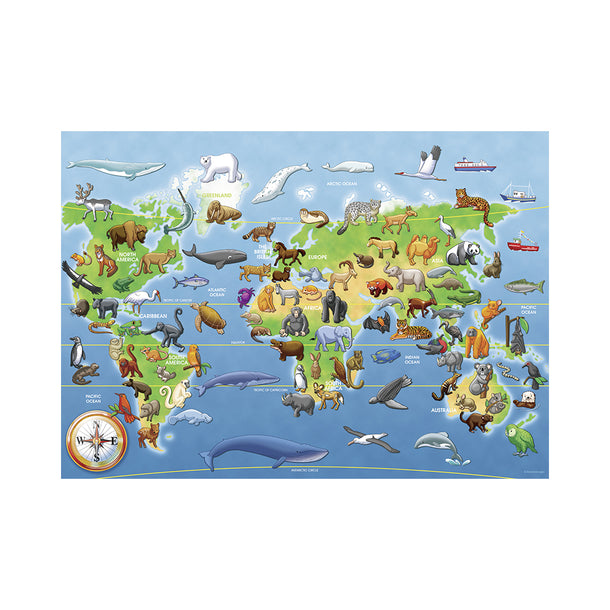 Ravensburger My First Giant Floor Puzzle Endagered Animals 60pc Puzzle