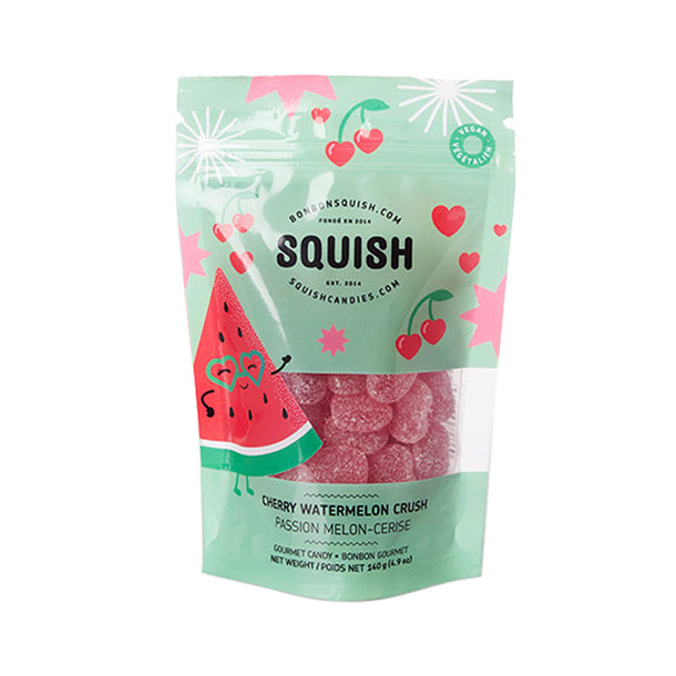 Squish Vegan Cherry Watermelon Crush Small Bag Candy