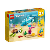 LEGO Creator 3-in-1 Dolphin and Turtle 31128 Building Kit (137 Pieces)