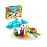 LEGO Creator 3-in-1 Dolphin and Turtle 31128 Building Kit (137 Pieces)