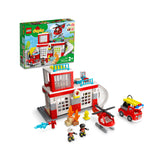 LEGO DUPLO Rescue Fire Station & Helicopter 10970 Building Toy (117 Pieces)