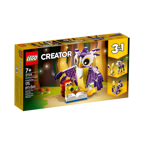 LEGO Creator 3-in-1 Fantasy Forest Creatures 31125 Building Kit (175 Pieces)