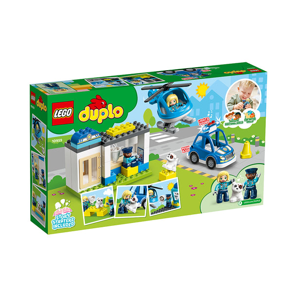 LEGO DUPLO Rescue Police Station & Helicopter 10959 Building Toy (40 Pieces)