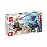LEGO Marvel Spidey And His Amazing Friends Hulk vs. Rhino Truck Showdown 10782 (110 Pieces)