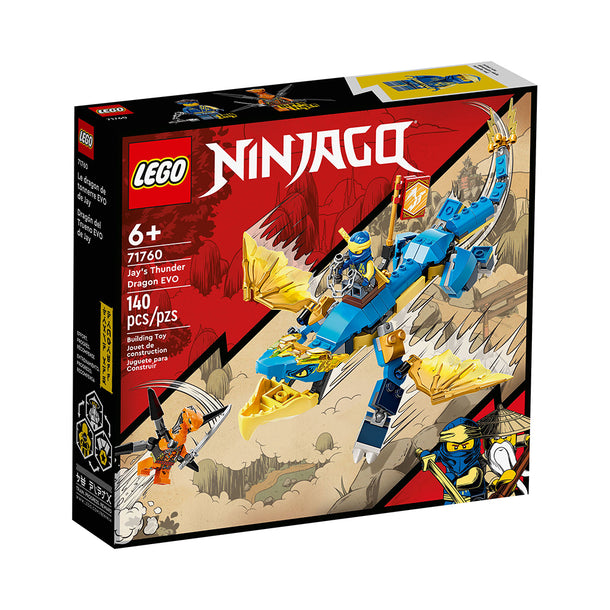 LEGO NINJAGO Jay’s Thunder Dragon EVO 71760 Building Kit (140 Pieces)