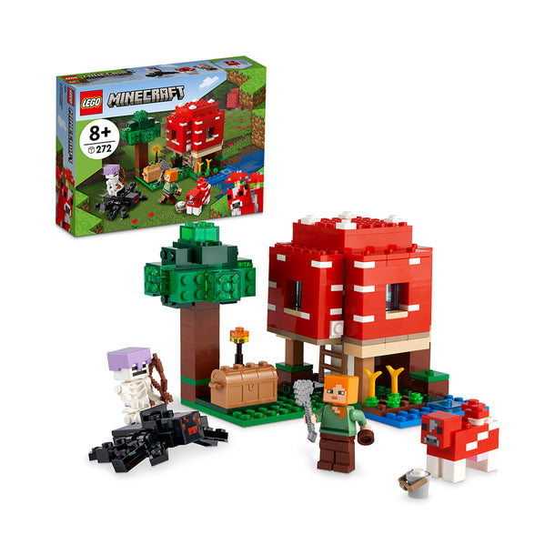 LEGO Minecraft The Mushroom House 21179 Building Kit (272 Pieces)