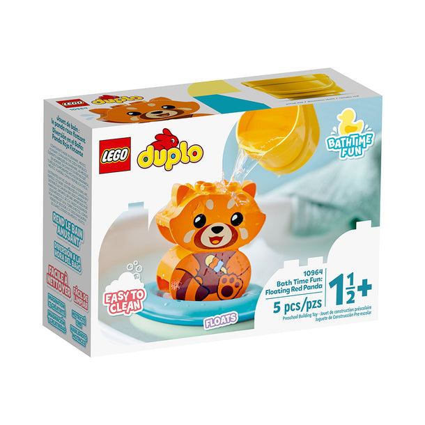 LEGO DUPLO My First Bath Time Fun Floating Red Panda 10964 Building Toy (5 Pieces)