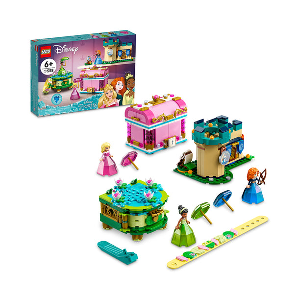 LEGO Disney Aurora, Merida and Tiana’s Enchanted Creations 43203 Kit (558 Pieces)