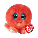 TY Sheldon Octopus Coral Puffies Plush