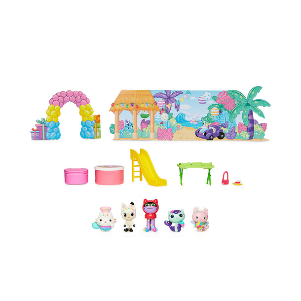 Gabby's Dollhouse Pandy Paws Birthday Figure Set