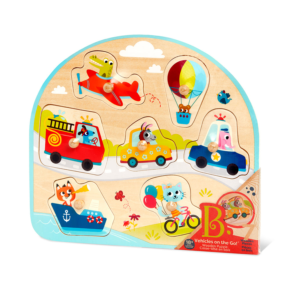 B. Vehicles On The Go! Wooden Peg Puzzle