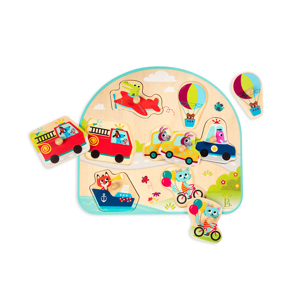 B. Vehicles On The Go! Wooden Peg Puzzle