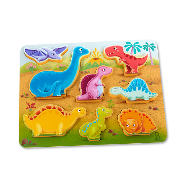 B. Dinosaurs Wooden Chunky Puzzle