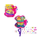 Polly Pocket Mini Toys | Compact Playset And 2 Dolls |Flamingo Party