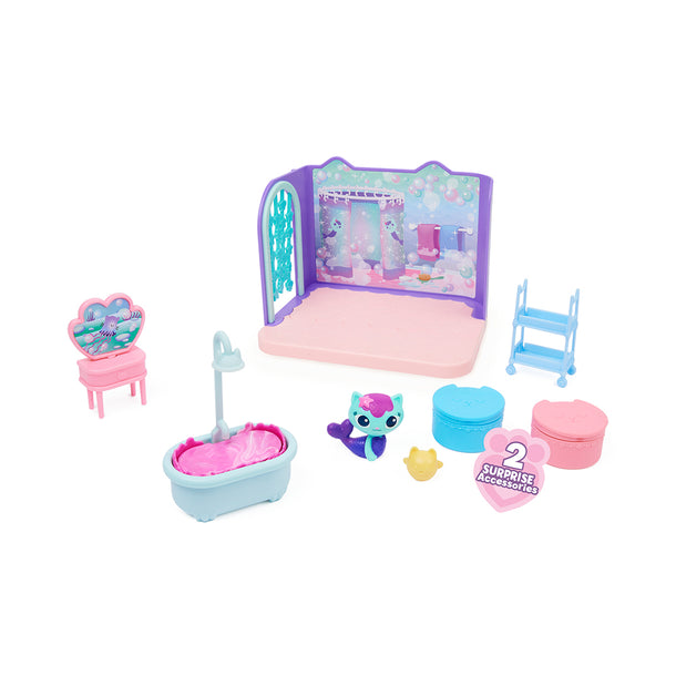 Gabby's Dollhouse Primp and Pamper Bathroom with MerCat