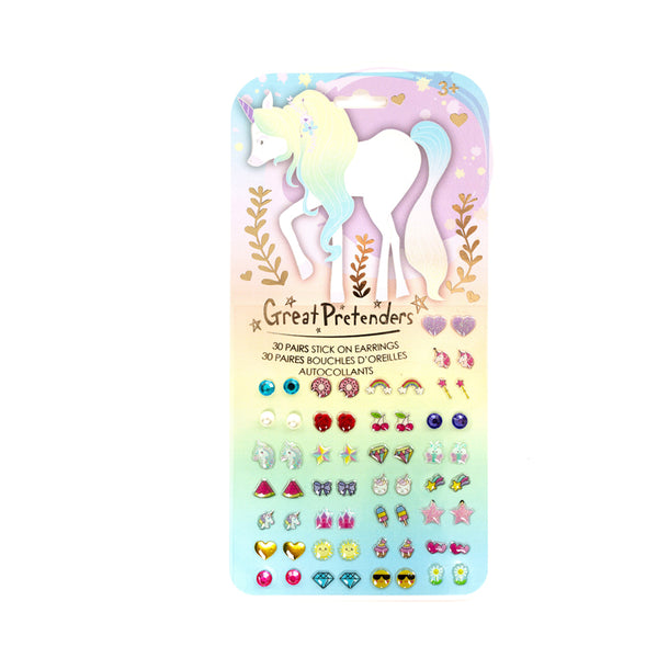 Whimsical Unicorn Stick On Earrings