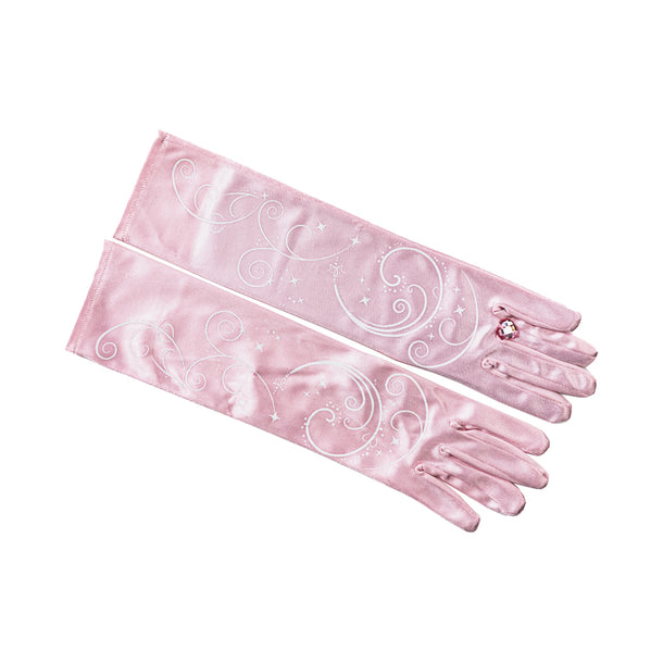 Princess Swirl Gloves, Light Pink