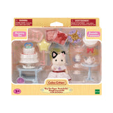 Calico Critters Tuxedo Cat Girl Party Time Play Set