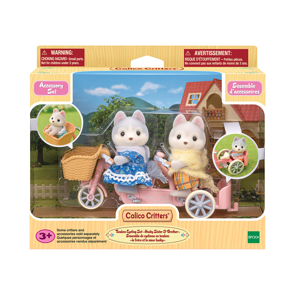 Calico Critters Tandem Cycling Set - Husky Sister