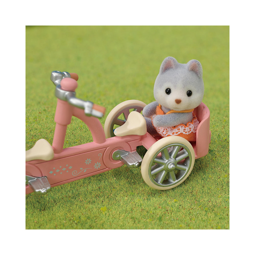Calico Critters Tandem Cycling Set - Husky Sister